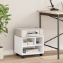 Soporte para impresora con ruedas blanco 41x32x34,5 cm de vidaXL, Soportes para impresoras - Ref: Foro24-840611, Precio: 39,4...