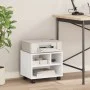 Soporte para impresora con ruedas blanco 41x32x34,5 cm de vidaXL, Soportes para impresoras - Ref: Foro24-840611, Precio: 38,8...