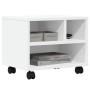 Soporte para impresora con ruedas blanco 41x32x34,5 cm de vidaXL, Soportes para impresoras - Ref: Foro24-840611, Precio: 39,4...