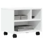 Soporte para impresora con ruedas blanco 41x32x34,5 cm de vidaXL, Soportes para impresoras - Ref: Foro24-840611, Precio: 38,8...
