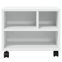 Soporte para impresora con ruedas blanco 41x32x34,5 cm de vidaXL, Soportes para impresoras - Ref: Foro24-840611, Precio: 39,4...