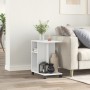 Mesa auxiliar con ruedas madera ingeniería blanco 50x30x55 cm de vidaXL, Mesas auxiliares - Ref: Foro24-840569, Precio: 42,63...