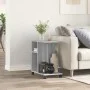 Sonoma gray engineering wood wheels side table 50x30x55 cm by vidaXL, Side tables - Ref: Foro24-840574, Price: 41,89 €, Disco...