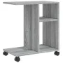 Sonoma gray engineering wood wheels side table 50x30x55 cm by vidaXL, Side tables - Ref: Foro24-840574, Price: 41,89 €, Disco...