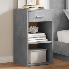 Mesitas noche 2 uds madera ingeniería gris hormigón 35x34x65 cm de vidaXL, Mesitas de noche - Ref: Foro24-840583, Precio: 65,...