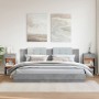 Mesitas noche 2 uds madera ingeniería gris hormigón 35x34x65 cm de vidaXL, Mesitas de noche - Ref: Foro24-840583, Precio: 65,...
