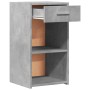 Mesitas noche 2 uds madera ingeniería gris hormigón 35x34x65 cm de vidaXL, Mesitas de noche - Ref: Foro24-840583, Precio: 65,...
