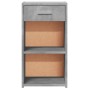 Mesitas noche 2 uds madera ingeniería gris hormigón 35x34x65 cm de vidaXL, Mesitas de noche - Ref: Foro24-840583, Precio: 65,...