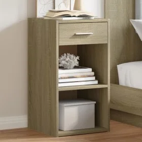 Mesitas noche 2 uds madera ingeniería roble Sonoma 35x34x65 cm de vidaXL, Mesitas de noche - Ref: Foro24-840581, Precio: 63,4...