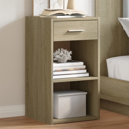 Mesitas noche 2 uds madera ingeniería roble Sonoma 35x34x65 cm de vidaXL, Mesitas de noche - Ref: Foro24-840581, Precio: 64,2...