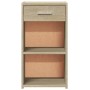 Mesitas noche 2 uds madera ingeniería roble Sonoma 35x34x65 cm de vidaXL, Mesitas de noche - Ref: Foro24-840581, Precio: 64,2...