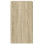 Mesitas noche 2 uds madera ingeniería roble Sonoma 35x34x65 cm de vidaXL, Mesitas de noche - Ref: Foro24-840581, Precio: 64,2...