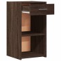 Mesita de noche madera de ingeniería marrón roble 35x34x65 cm de vidaXL, Mesitas de noche - Ref: Foro24-840588, Precio: 46,49...