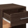 Mesita de noche madera de ingeniería marrón roble 35x34x65 cm de vidaXL, Mesitas de noche - Ref: Foro24-840588, Precio: 46,49...