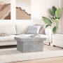 Mesa de centro madera de ingeniería gris hormigón 100x55x40 cm de vidaXL, Mesas de centro - Ref: Foro24-840873, Precio: 74,37...