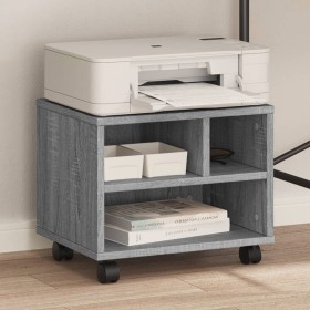 Soporte para impresora con ruedas gris Sonoma 41x32x34,5 cm de vidaXL, Soportes para impresoras - Ref: Foro24-840616, Precio:...