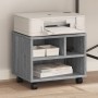 Soporte para impresora con ruedas gris Sonoma 41x32x34,5 cm de vidaXL, Soportes para impresoras - Ref: Foro24-840616, Precio:...