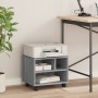 Soporte para impresora con ruedas gris Sonoma 41x32x34,5 cm de vidaXL, Soportes para impresoras - Ref: Foro24-840616, Precio:...