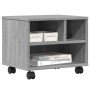 Soporte para impresora con ruedas gris Sonoma 41x32x34,5 cm de vidaXL, Soportes para impresoras - Ref: Foro24-840616, Precio:...