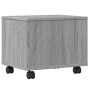 Soporte para impresora con ruedas gris Sonoma 41x32x34,5 cm de vidaXL, Soportes para impresoras - Ref: Foro24-840616, Precio:...