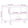 Soporte para impresora con ruedas gris Sonoma 41x32x34,5 cm de vidaXL, Soportes para impresoras - Ref: Foro24-840616, Precio:...