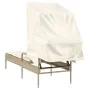 Tumbona con capota ratán sintético beige de vidaXL, Tumbonas - Ref: Foro24-368192, Precio: 200,01 €, Descuento: %