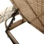 Tumbona con capota ratán sintético beige de vidaXL, Tumbonas - Ref: Foro24-368192, Precio: 200,01 €, Descuento: %