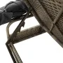 Tumbona con capota ratán sintético gris de vidaXL, Tumbonas - Ref: Foro24-368190, Precio: 198,26 €, Descuento: %
