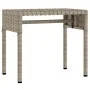 Tumbona con capota y mesa ratán sintético gris claro von vidaXL, Liegen - Ref: Foro24-368202, Preis: 211,76 €, Rabatt: %