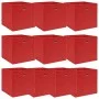 Cajas de almacenaje 10 uds tela rojo 32x32x32 cm de vidaXL, Cestas para almacenaje - Ref: Foro24-288363, Precio: 47,06 €, Des...