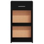 Mesita de noche madera de ingeniería negro 35x34x65 cm de vidaXL, Mesitas de noche - Ref: Foro24-840578, Precio: 46,52 €, Des...