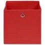 Cajas de almacenaje 10 uds tela rojo 32x32x32 cm de vidaXL, Cestas para almacenaje - Ref: Foro24-288363, Precio: 47,06 €, Des...