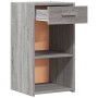 Mesita de noche madera de ingeniería gris Sonoma 35x34x65 cm de vidaXL, Mesitas de noche - Ref: Foro24-840586, Precio: 50,90 ...