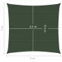 Toldo de vela HDPE verde oscuro 160 g/m² 5x5 m de vidaXL, Sombrillas - Ref: Foro24-311443, Precio: 56,37 €, Descuento: %