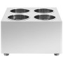 Soporte para cubiertos 4 rejillas acero inoxidable cuadrado de vidaXL, Bandejas de cubiertos y utensilios - Ref: Foro24-51229...
