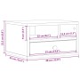 Soporte impresora madera ingeniería roble ahumado 40x32x22,5 cm de vidaXL, Soportes para impresoras - Ref: Foro24-840608, Pre...