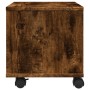 Soporte para impresora con ruedas roble ahumado 41x32x34,5 cm de vidaXL, Soportes para impresoras - Ref: Foro24-840615, Preci...