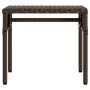 Tumbona con capota y mesa ratán sintético marrón de vidaXL, Tumbonas - Ref: Foro24-368198, Precio: 211,76 €, Descuento: %