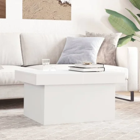 Mesa de centro madera de ingeniería blanca 80x55x40 cm de vidaXL, Mesas de centro - Ref: Foro24-840863, Precio: 61,02 €, Desc...