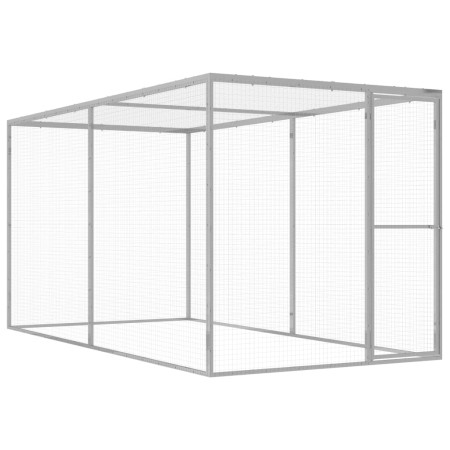 Jaula para gatos acero galvanizado 3x1,5x1,5 m de vidaXL, Jaulas y habitáculos para animales pequeños - Ref: Foro24-146357, P...