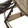 Sun lounger with light gray synthetic rattan hood by vidaXL, Loungers - Ref: Foro24-368193, Price: 200,01 €, Discount: %