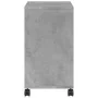 Mesa auxiliar ruedas madera ingeniería gris hormigón 50x30x55cm de vidaXL, Mesas auxiliares - Ref: Foro24-840572, Precio: 40,...