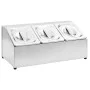 Soporte bandeja Gastronorm con 3 bandejas 1/6 acero inoxidable de vidaXL, Contenedores para utensilios de cocina - Ref: Foro2...