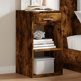 Mesitas noche 2 uds madera ingeniería roble ahumado 35x34x65 cm de vidaXL, Mesitas de noche - Ref: Foro24-840585, Precio: 60,...