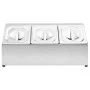 Soporte bandeja Gastronorm con 3 bandejas 1/6 acero inoxidable de vidaXL, Contenedores para utensilios de cocina - Ref: Foro2...