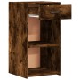 Mesitas noche 2 uds madera ingeniería roble ahumado 35x34x65 cm de vidaXL, Mesitas de noche - Ref: Foro24-840585, Precio: 60,...