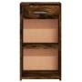 Mesitas noche 2 uds madera ingeniería roble ahumado 35x34x65 cm de vidaXL, Mesitas de noche - Ref: Foro24-840585, Precio: 60,...