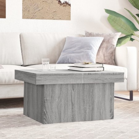 Mesa de centro madera de ingeniería gris Sonoma 80x55x40 cm de vidaXL, Mesas de centro - Ref: Foro24-840868, Precio: 69,38 €,...