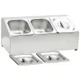 Soporte bandeja Gastronorm con 3 bandejas 1/6 acero inoxidable de vidaXL, Contenedores para utensilios de cocina - Ref: Foro2...