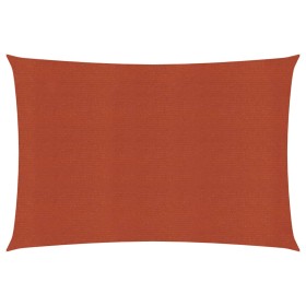 Toldo de vela terracota HDPE 160 g/m² 4x6 m de vidaXL, Sombrillas - Ref: Foro24-311354, Precio: 54,40 €, Descuento: %